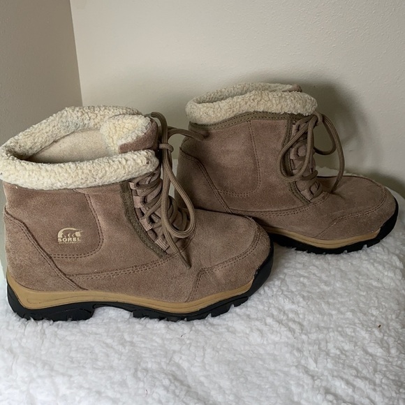 SOREL Waterfall Low Lace Waterproof Thinsulate Boot Size 6.5 - Picture 3 of 13